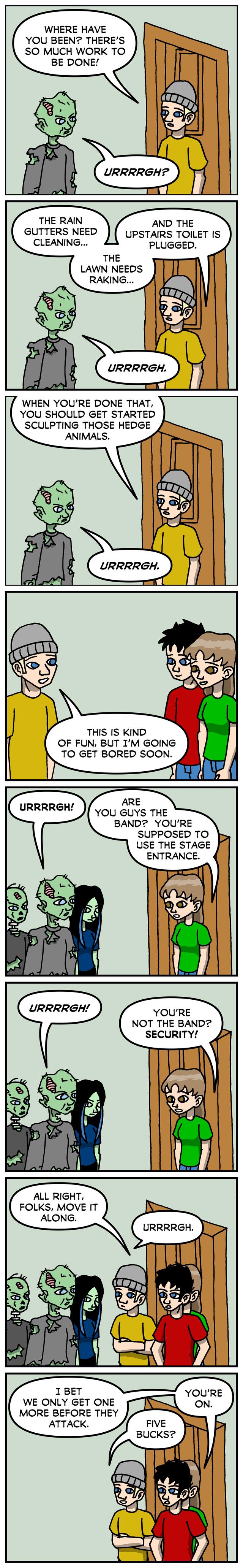 The Evil, Yet Not Very Bright, Dead comic page 6