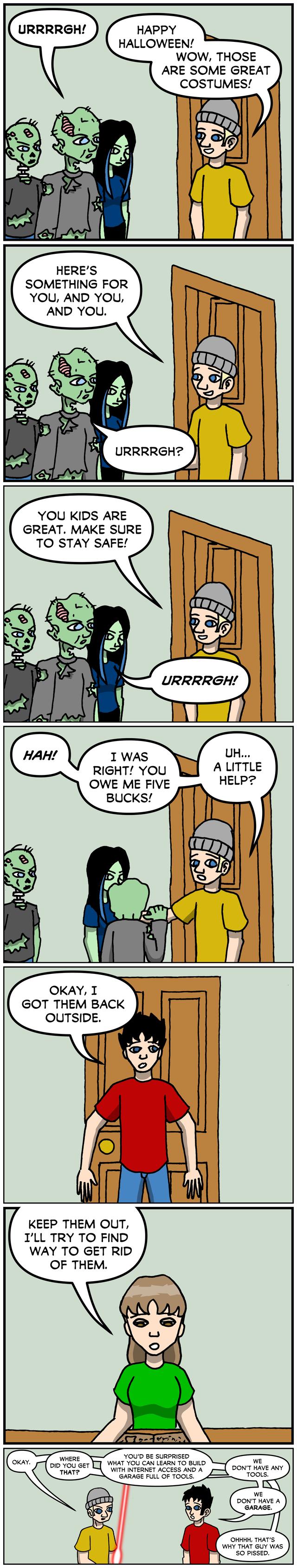The Evil, Yet Not Very Bright, Dead comic page 7