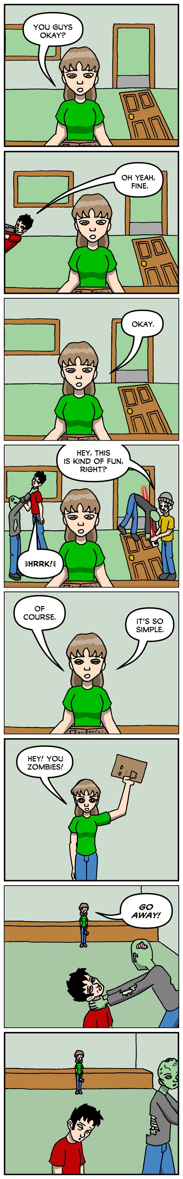 The Evil, Yet Not Very Bright, Dead comic page 8